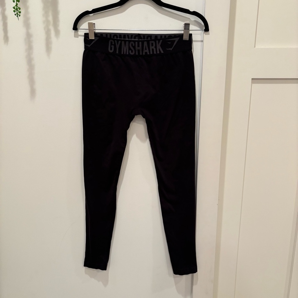 Gymshark Women's Leggings Black No Seam From Grip Waistband Size Small